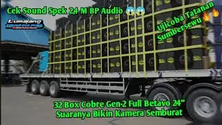 Cek Sound BP Audio Spek Terbaru dari Brewog Audio Riset 16 Sub Full Betavo 24 inch