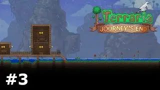 Building a settlement - Terraria First Playthrough Ep 3