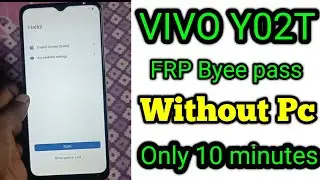 Vivo Y02 Frp Bypass/Unlock Google A/c Lock Without PC - Reset Option Not Working - New Method 2023