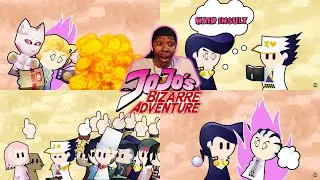 Reacting To JoJo's Bizarre Adventure Diamond is Unbreakable But Really Really Fast - Animation