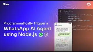 Programmatically Trigger an WhatsApp AI Agent using Node.js