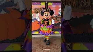 Minnie Mouse Costume for Halloween Time at Disneyland 2024 🎃💚🖤🧡✨