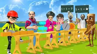 Scary Teacher 3D vs Squid Game Who Faster Hand vs Squid Girl Drinking Water Challenge Who's Boss