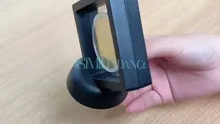 1PC Coin Display Stand 7*7cm Black Box Commemorative Coin Gift Decoration Multifunction Coin Showin