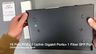 OHWOAI 16-Channel NVR Recorder for Home Security Camera System Unboxing