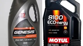 Lukoil Genesis Armortech 5w-30 и Motul Eco-nergy 5w-30