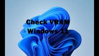 How to Check Video RAM or VRAM in Windows 11