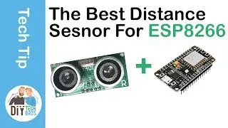 US-100 ultrasonic distance sensor - 3.3V and 5V with temperature sensor perfect for ESP8266
