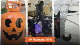 Easy DIY HALLOWEEN DECOR | THRIFTED | FAKE BAKE | TRASH TO TREASURE | SCRAP WOOD |Cricut | Jigsaw
