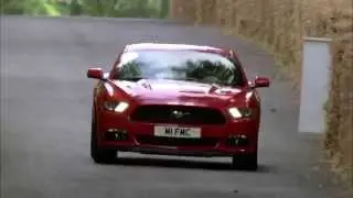New Ford Mustang V8 takes on Goodwood Hillclimb