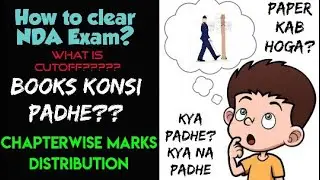 How to prepare for NDA 2021 || Syllabus | Cutoff | Age limit | Chapterwise marks distribution|