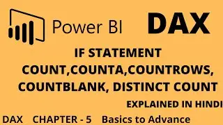 Power BI DAX Important Functions | Power BI DAX Course | Important DAX Measures