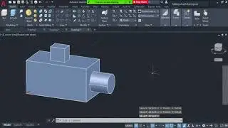 55: Use Union to Join 3D Drawings (AutoCAD Tutorial)
