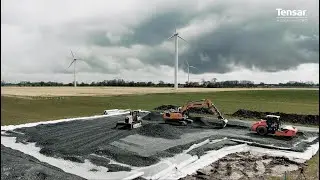 Windpark Neuenkirchen 2024 - Kranstellfläche und Baustraße