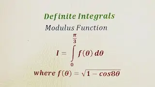 || Integration || Modulus function || Trigonometric Function.