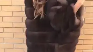 Шуба из песца трансформер