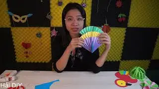 Hướng dẫn làm chùm quạt nhiều màu | Hải DIY