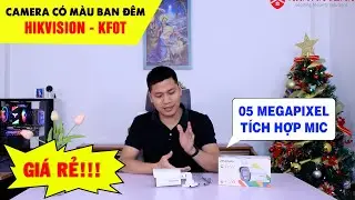 Hikvision KF0T - Camera Có Màu Ban Đêm 5MP Và Micro Giá Siêu Rẻ
