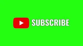 ✔️GREEN SCREEN EFFECTS: Subscribe Green Screen - Red icon