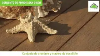 Conjunto porche alu eucalipto san diego