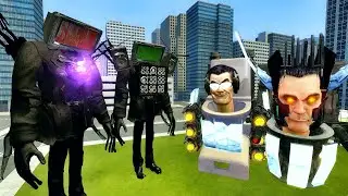 CORRUPTED TITAN TV MAN VS ALL SKIBIDI TOILET BOSSES! Who Is Stronger In GMOD?