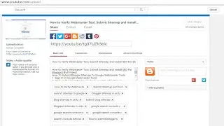 How to Verify Webmaster Tool, Submit Sitemap and Install SEO For Blogspot Full Video