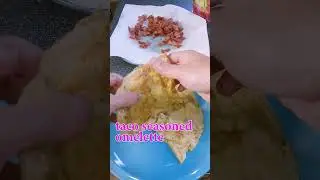 Taco Bell Style Mexican Pizza but Breakfast #cooking #food #recipe