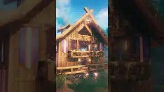 Valheim: house by the river shorts