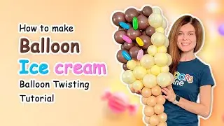 How to make Balloon Ice cream | Balloon Twisting Tutorial