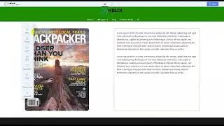 Helix Ultimate: Header customization - logo and menu (one below the other) - sticky header
