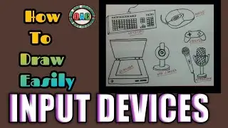 input devices drawing | how to draw input devices how to draw input devices of computer