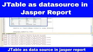 JTable as datasource in jasper reports: java code