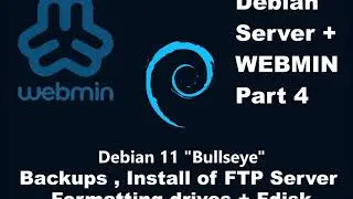Debian server - Webmin Part 4 - Server Backups + FTP server install tut