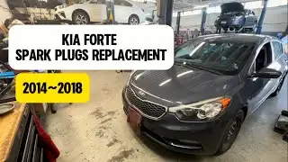 How to Replace Spark plugs DIY on 2012~2018 KIA Forte Torque Value @WrenchingRyan