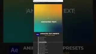 After Effects - Animated Text Presets - Fly In With A Twist #aftereffects #motiondesign #shorts