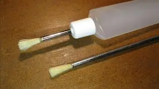 How to make a permanent brush with a container / How to make a permanent brush with a container