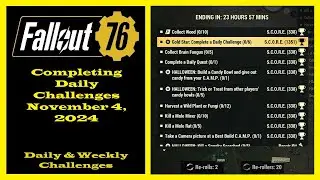 Completing Daily Challenges For November 4, 2024 - Fallout 76 Daily Challenge Guide
