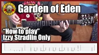 Guns N' Roses Garden Of Eden IZZY STRADLIN ONLY with tabs | Rhythm guitar