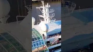 Cruise Ship Horn makes a Huge Echo! 📢