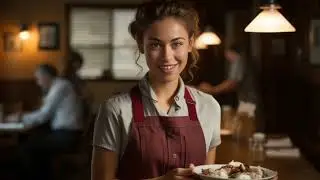 Angry Waitress - Comedy created by a human (me) NOT AI.