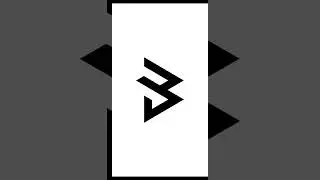 Letter BW Logo Design in Coreldraw #shortvideo #shorts