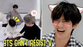 BTS and staff can't Resist v- [BTS Taehyung] cute moments #bts #viral #trending #taehyung