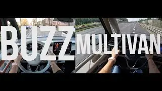 VW Vans Go Electric | 2023 ID. Buzz EV & T7 Multivan Plug-In Hybrid | Test Drive POV #ev #car