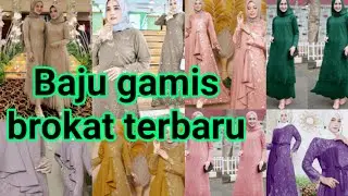 Baju gamis brokat terbaru cocok untuk berbagai acara