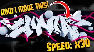 3D Graffiti Speedart (Photoshop, Illustrator, Cinema 4D)