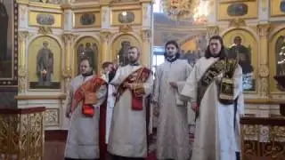 Отче наш на Литургии. Полный состав диаконов Кафедрального собора г.  Елисаветград