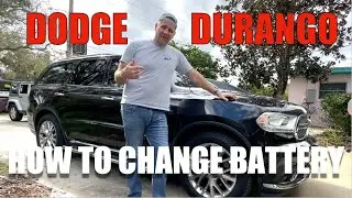 HOW TO CHANGE BATTERY ON DODGE DURANGO - FIX / REPLACE / REPAIR #car #diy #dodge