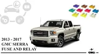 Fuse box diagram GMC Sierra 2013 – 2017 relay with assignment and location