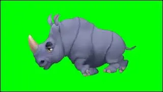 Rhino 🦏 green screen effect 