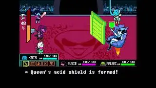 Deltarune Chapter 2 - QUEEN fight in fewer turns (5 Turns, NEW RECORD)